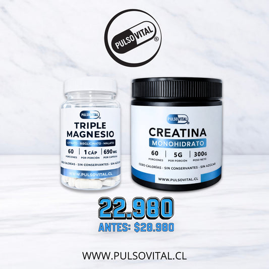 Creatina Monohidrato + Triple Magnesio