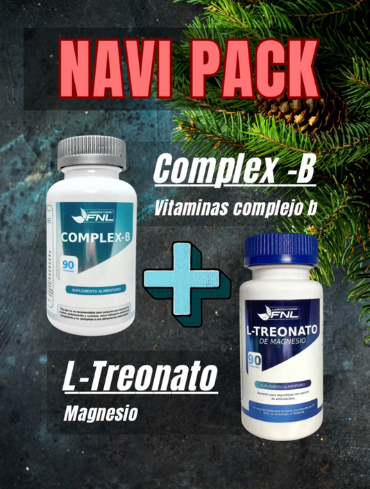 Navi pack - ComplexB + L-treonato de magnesio - FNL - Vitaminas y minerales