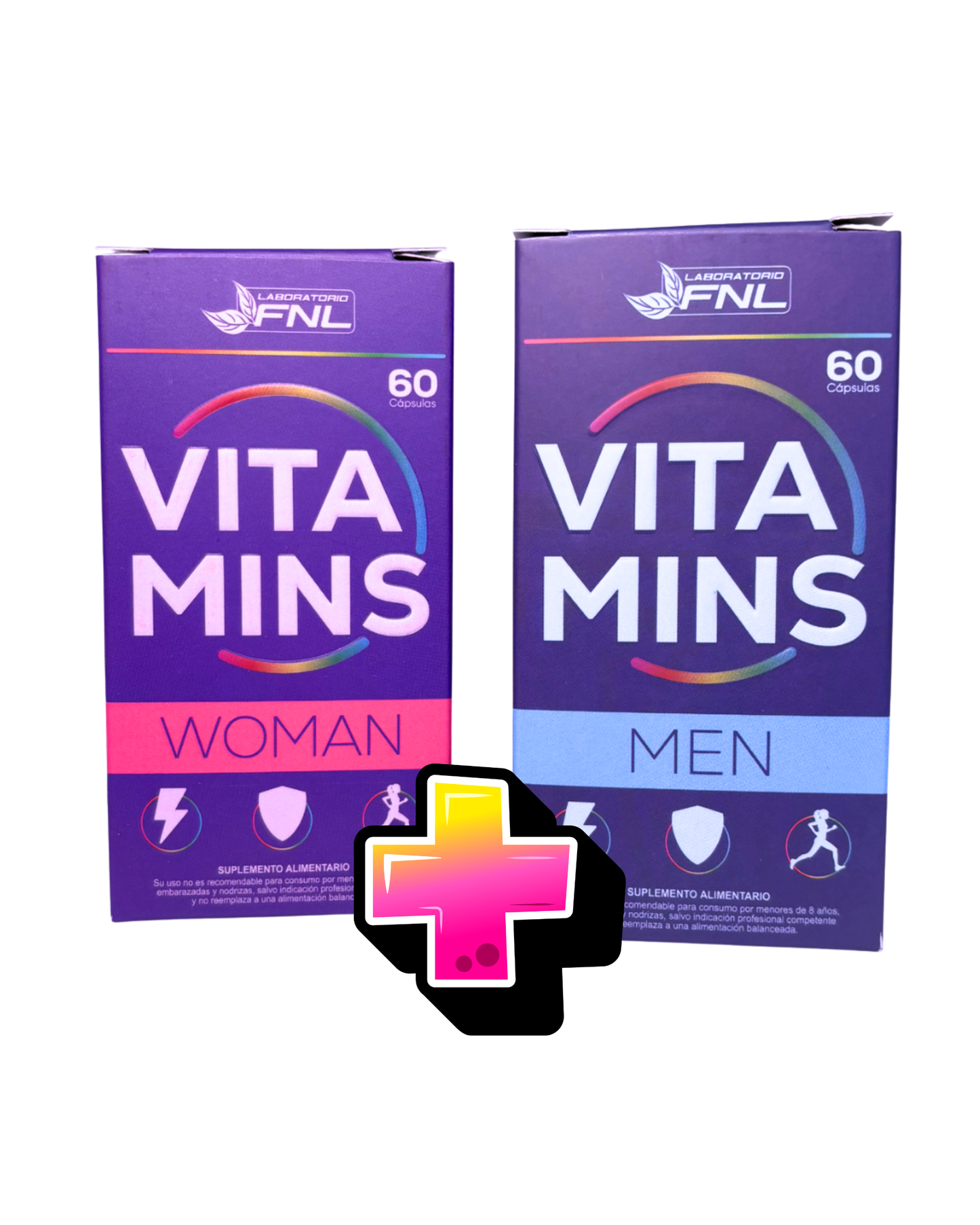 ¡Cyber pack! Vitamins WOMAN + MEN - FNL - Vitaminas y minerales