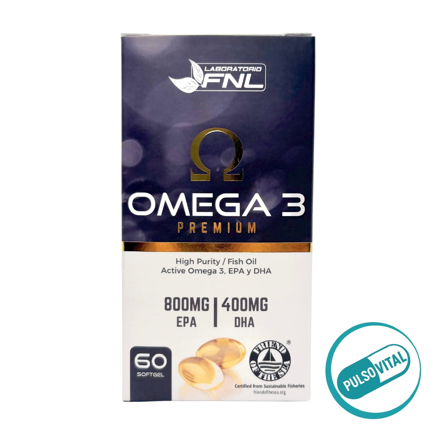 OMEGA 3 PREMIUM – FNL- Ácidos Grasos Esenciales- Cuidado articular y muscular - Bienestar mental y estrés