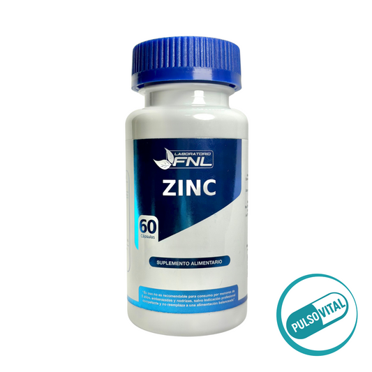 Zinc Sulfato FNL 6O cápsulas - Vitaminas y minerales